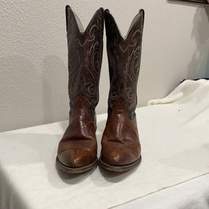 Rodeo Drive Leather Cowboy Boots Western Pointed